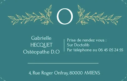 Gabrielle Hecquet Ostéopathe D.O
