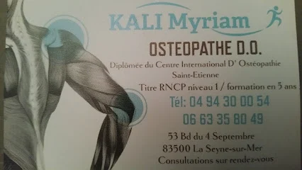Kali Myriam Ostéopathe D.O