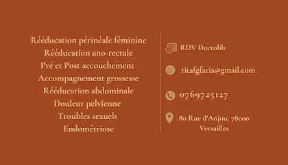 Kinésithérapeute Périnée Versailles - Rita Faria