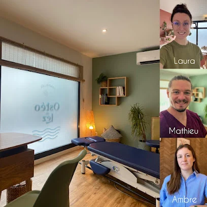 Laura Jasseron Ambre Angilella et Mathieu Rollet ostéopathes